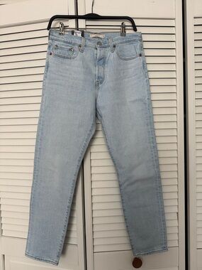 Levi's Wedgie High Rise Light Blue Slim Jeans 29